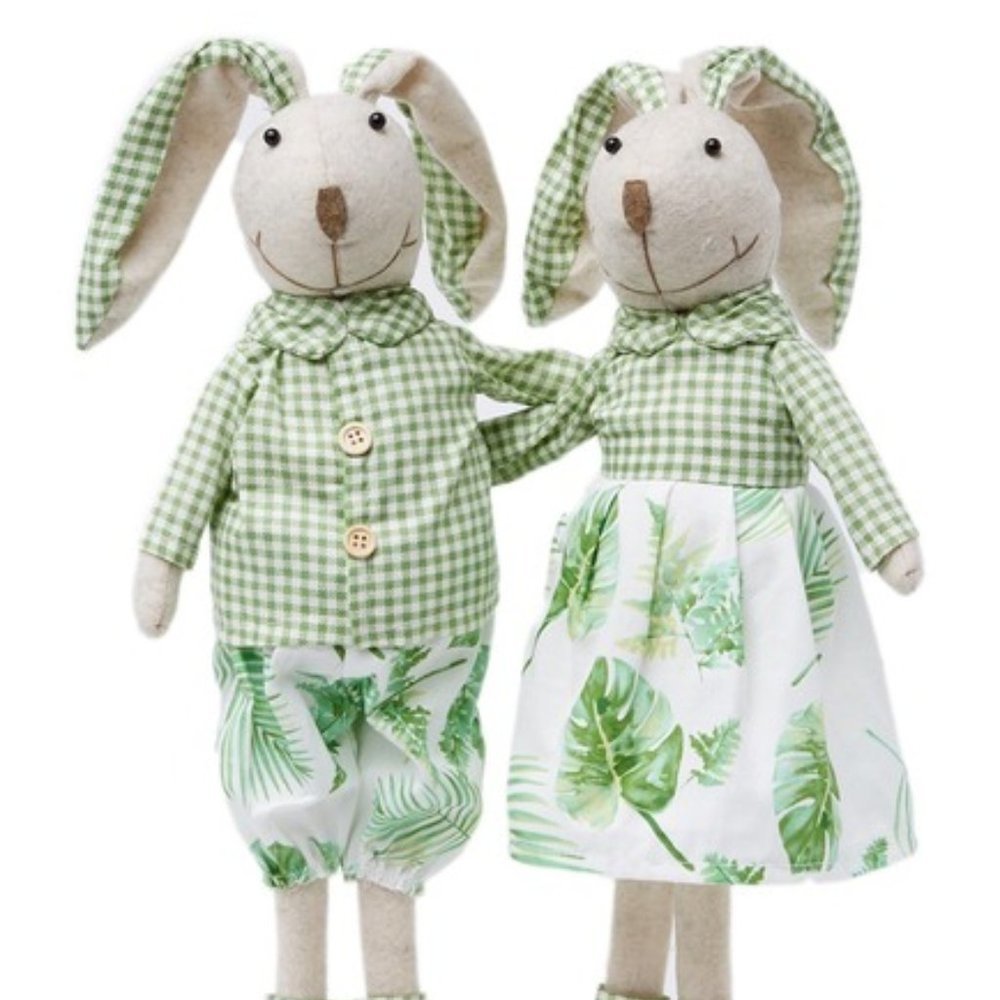 🎁 Fabric Standing Bunny Decorations for Easter